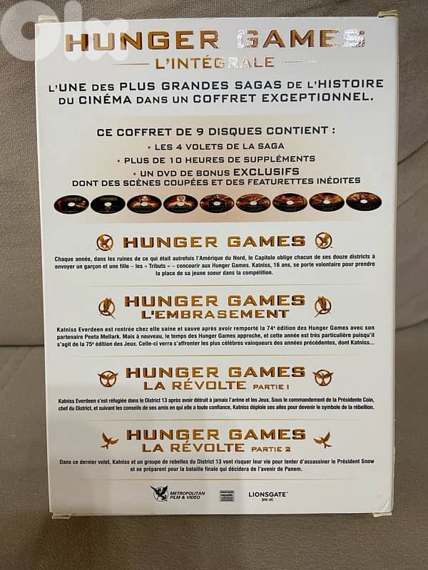 DVD, Hunger Games, the complete collection 4
