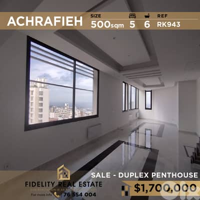 Penthouse Duplex for sale in Achrafieh RK943 Penthouse Duplex for sale in Achrafieh RK943