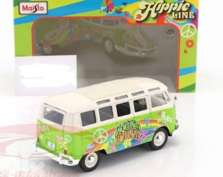 V. W T1 Samba Bus diecast car model 1;24 4