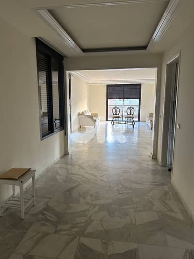 L17826-Spacious Apartment with Terraces For Rent in Badaro