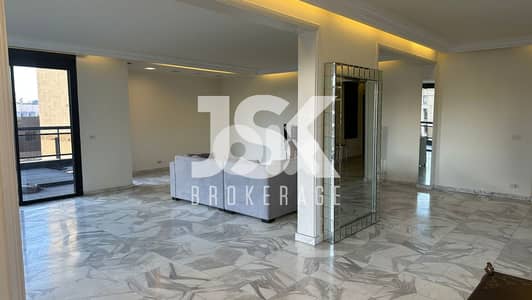 L17827-Spacious Apartment with Terraces For Sale in Badaro