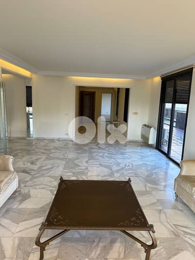 L17827-Spacious Apartment with Terraces For Sale in Badaro