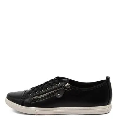 original black leather sneakers
