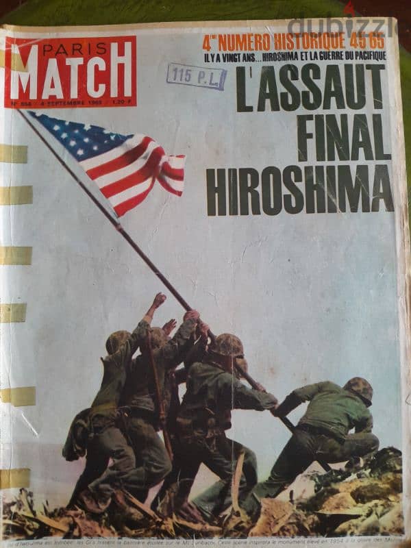 Vintage Paris Match 1965 HIROSHIMA, The Beatles,Salvador Dali SPECIAL 0