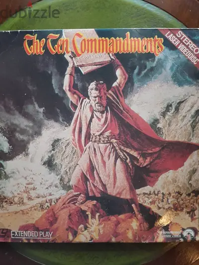 The Ten Commandments Laser disc stereo extended play Charlton Heston