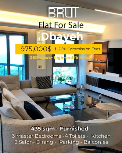 Luxury furnished apartment for sale in dbayeh