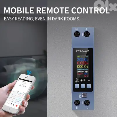 Tuya Smart Energy Meter 0.96 Inch 8 In 1 Tuya