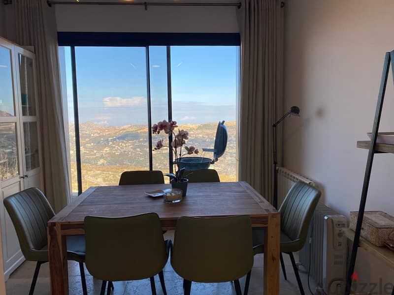 70 sqm Duplex Chalet for sale in Faqra KfardebiaN- furnished 1