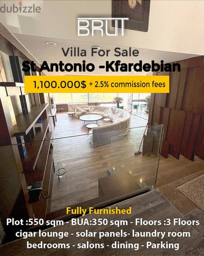 Luxurious fully furnished Villa in Kfardebian Mzaar - Unbeatable Price