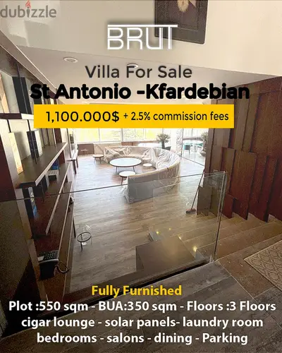 Luxurious fully furnished Villa in Kfardebian Mzaar - Unbeatable Price