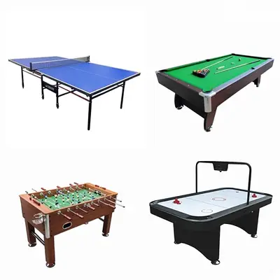 Billiard, Ping Pong, Air hockey, Baby foot