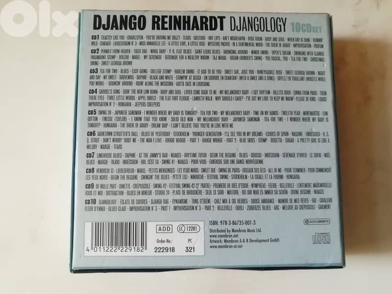 Django Reinhardt ‎– Djangology 10 cds box set as new 3
