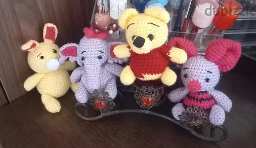 handmade knitted crochet toys