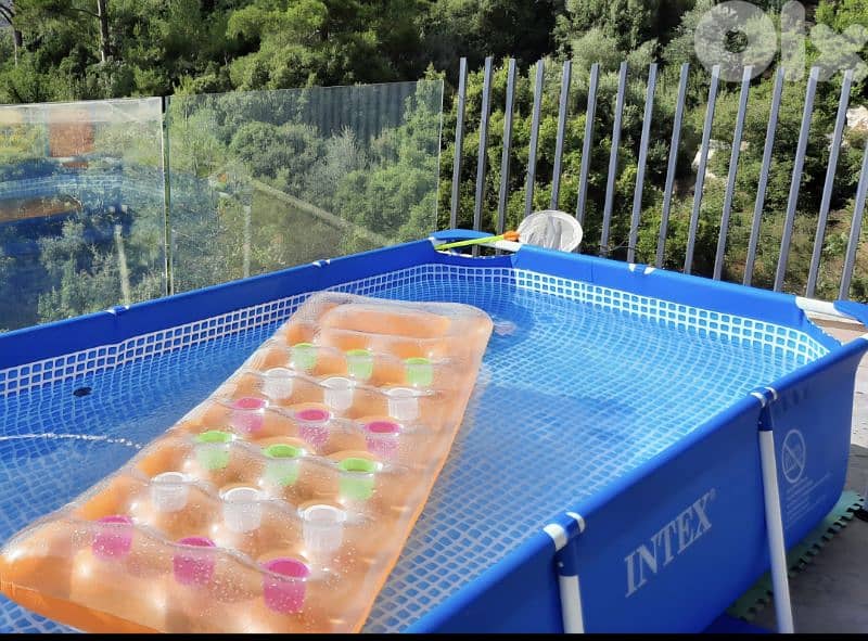 Rectangular Intex Pool + Cover 1