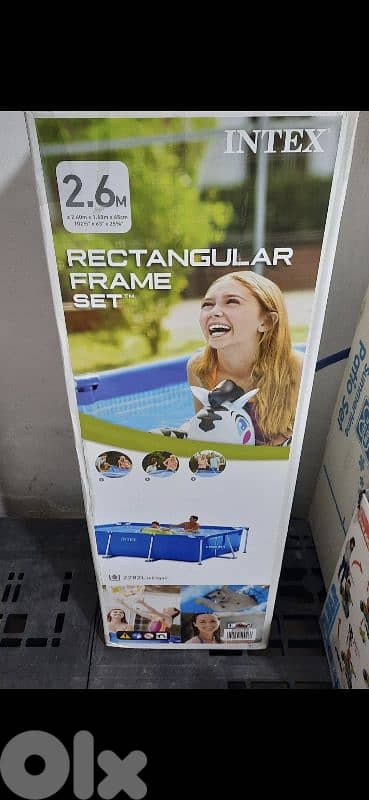 Rectangular Intex Pool + Cover 2