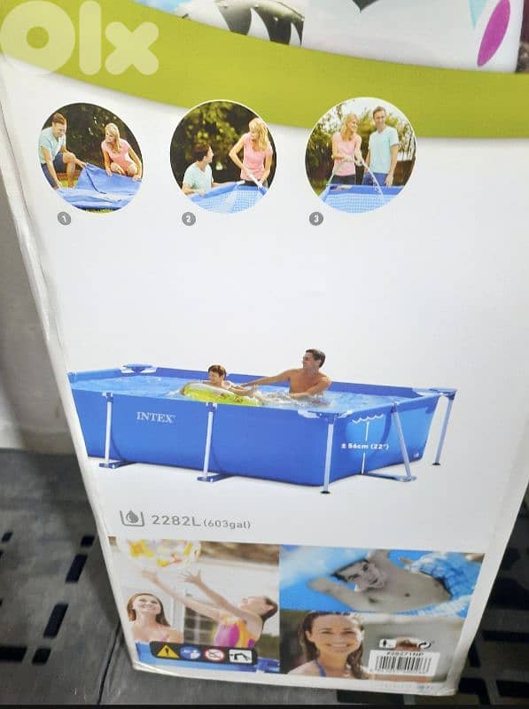 Rectangular Intex Pool + Cover 0