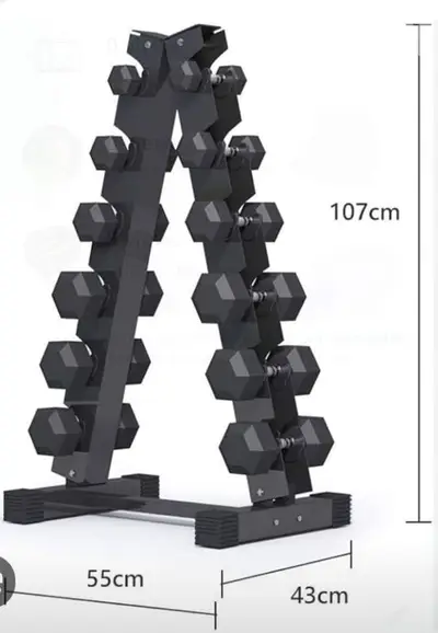 Dumbbells rack weights