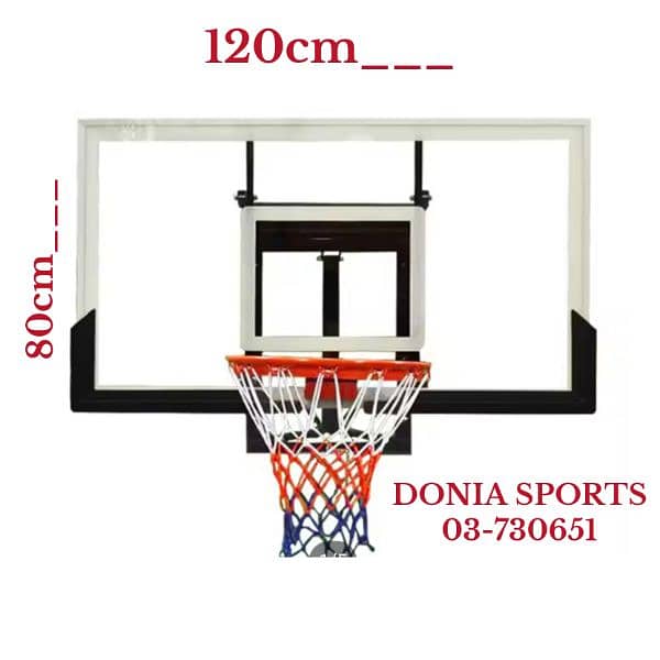 only 100$  hoop basketball Board( 120cmx80cm) 0