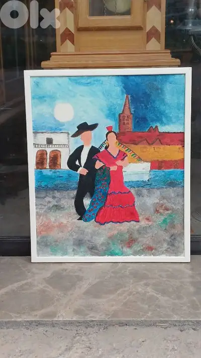 لوحة رسم زيتي اوروبية