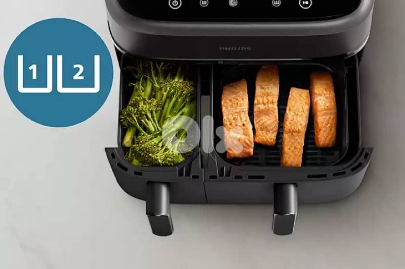 Philips, 3000 Series, 9L 1.5KG Dual Basket Air Fryer 2