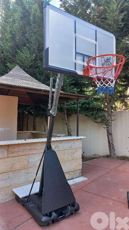 Now 330$  movable hoop basketball stand 0