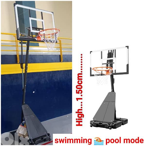 Now 230$ before 380$ hoop basketball stand (swimming pool mode) 0