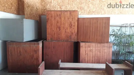 wood pots