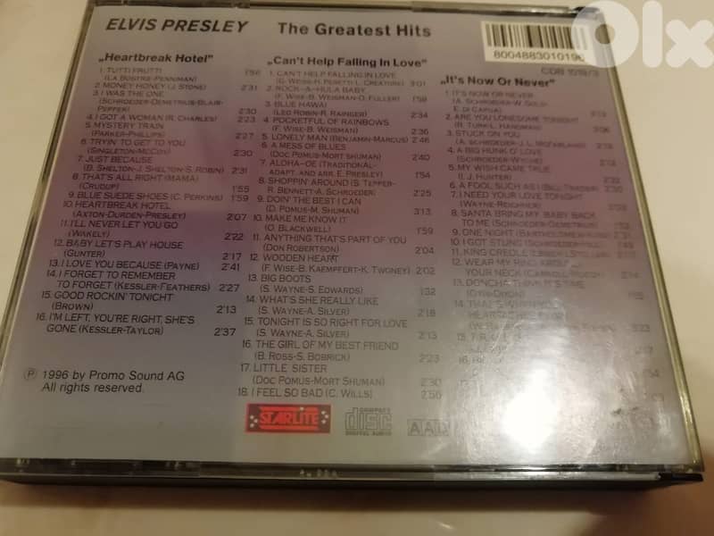 Elvis Presley greatest hits 3 CDs box set 3
