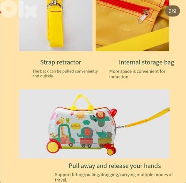 Kids Ride On Suitcase Children Travel - Like New 2