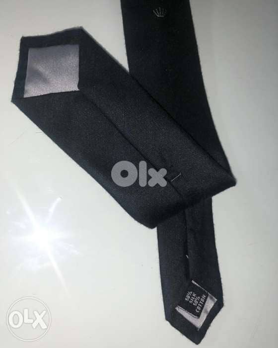 Men accesories, clothing, Cravate for MEN, classy black, ROLEX brand 0