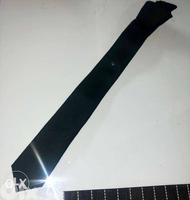 Men accesories, clothing, Cravate for MEN, classy black, ROLEX brand 7