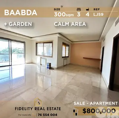Apartment for sale in Baabda LJ59 شقة للبيع في بعبدا