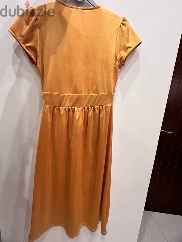 zara mustard color dress 2