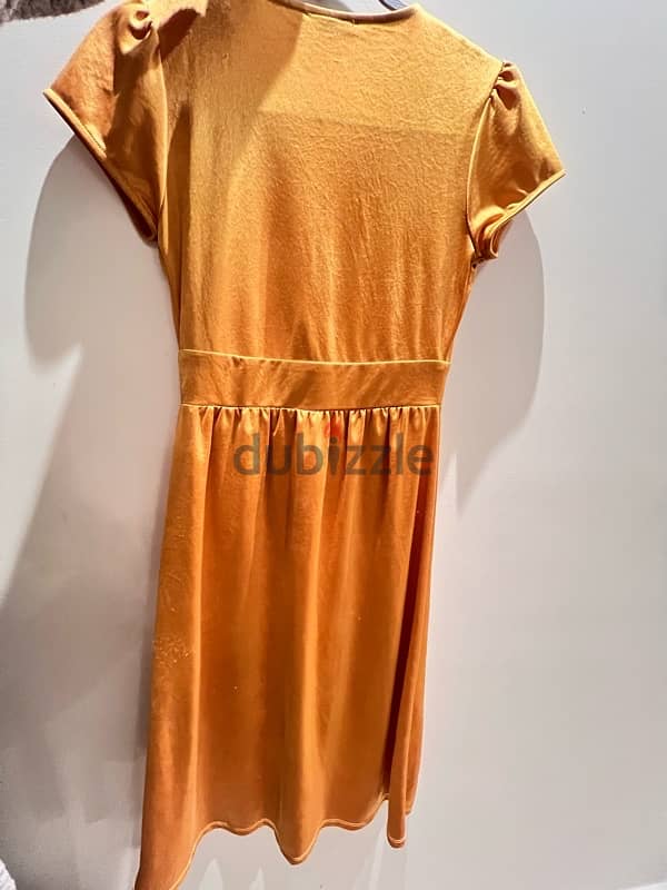 zara mustard color dress 3