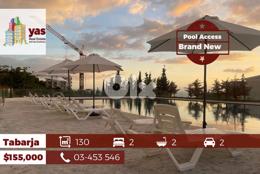 Tabarja 130m2 | Brand New | High End | Pool Access |  View | ABA 0