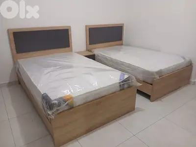 غرفة نوم تختين جديدة من المعمل بافضل الاسعار