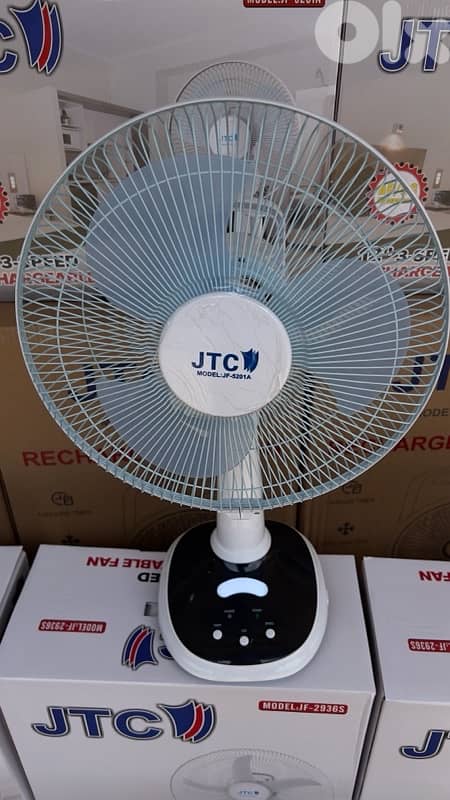 JTC 12” Rechargeable Table Fan 0