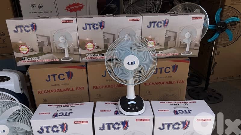JTC 12” Rechargeable Table Fan 2