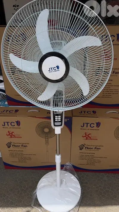 JTC 18” Double Battery Rechargeable Fan