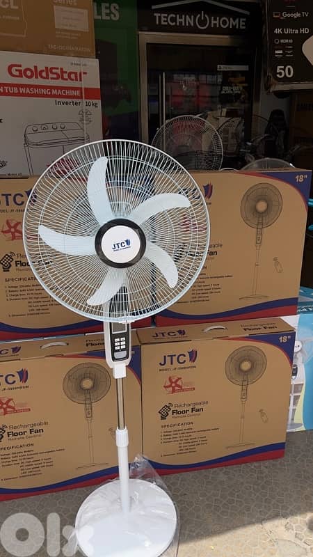 JTC 18” Double Battery Rechargeable Fan 3