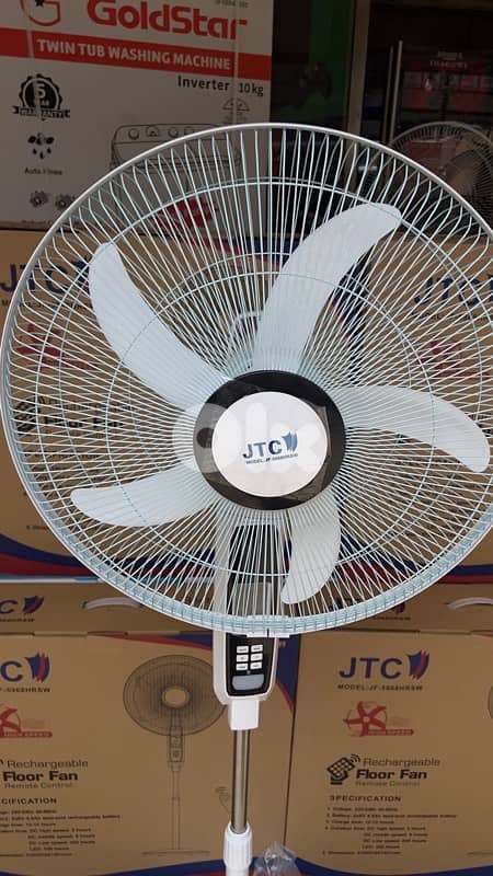 JTC 18” Double Battery Rechargeable Fan 5