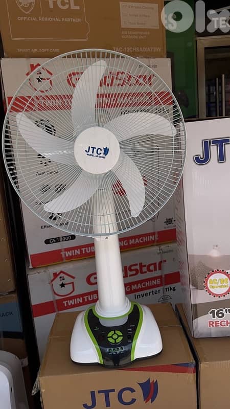 JTC Rechargeable Stand Fans starting 60$ 3