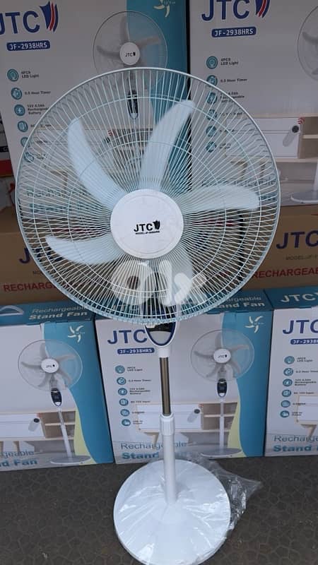 JTC Rechargeable Stand Fans starting 60$ 4