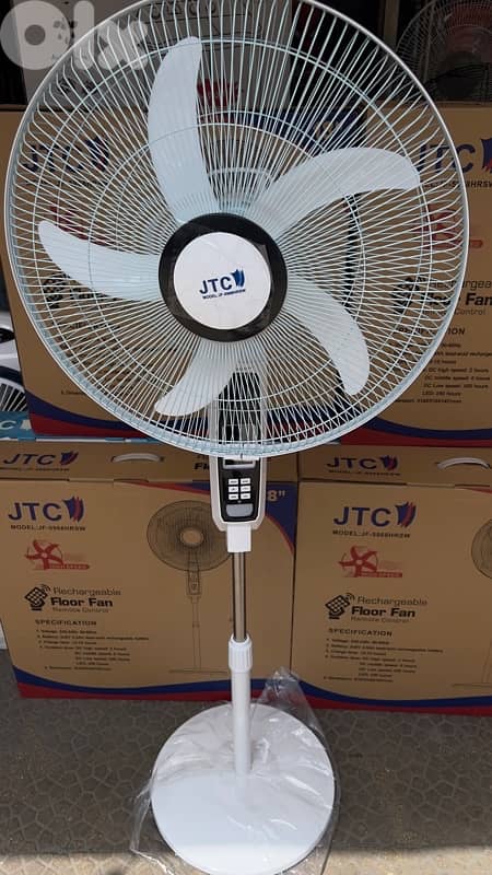 JTC Rechargeable Stand Fans starting 60$ 5