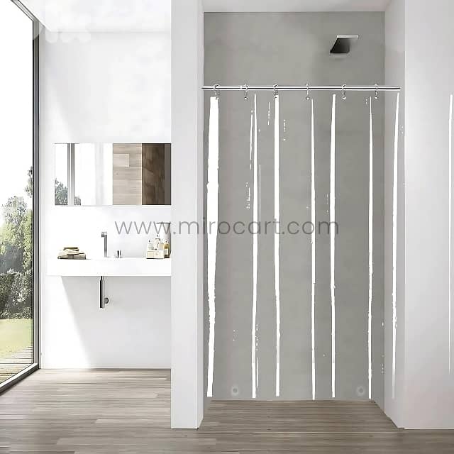 Transparent Shower Curtain – Waterproof PEVA Liner w/ Magnets (180cm) 6
