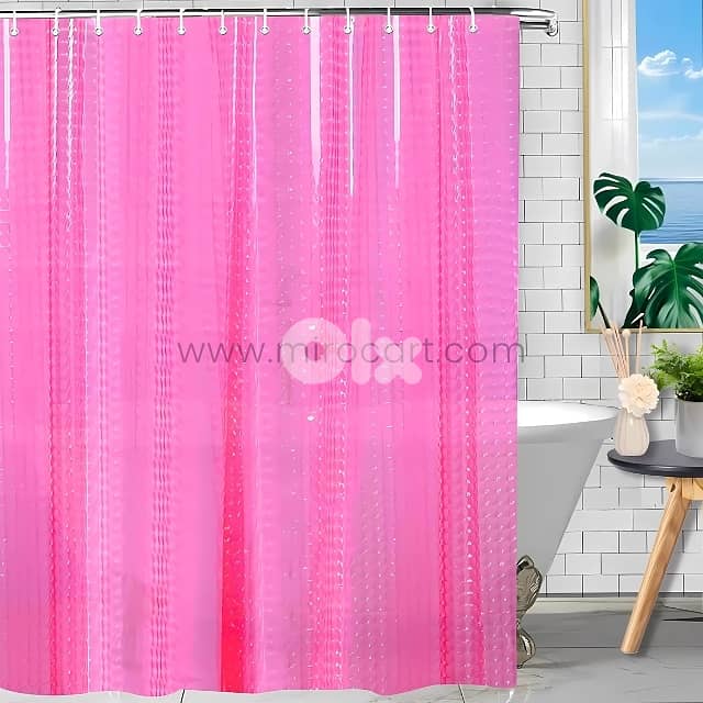 Textured 3D Shower Curtain – Realistic Water Cube Design, 180x180cm 0