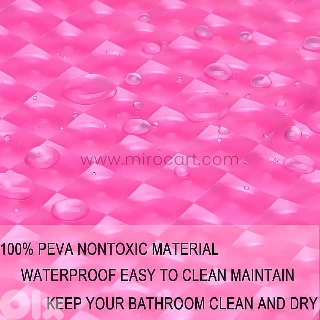 Textured 3D Shower Curtain – Realistic Water Cube Design, 180x180cm 5
