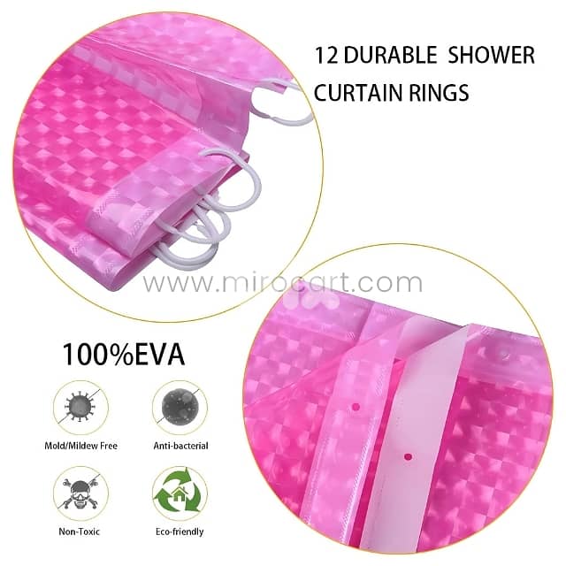 Textured 3D Shower Curtain – Realistic Water Cube Design, 180x180cm 8