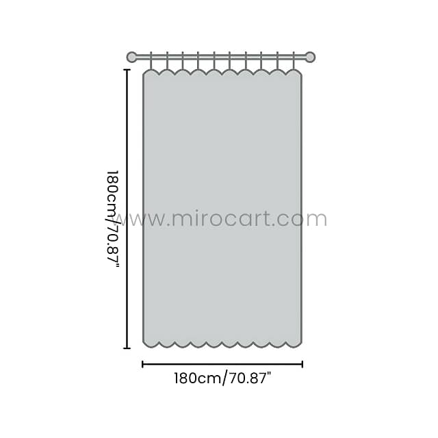 Textured 3D Shower Curtain – Realistic Water Cube Design, 180x180cm 11