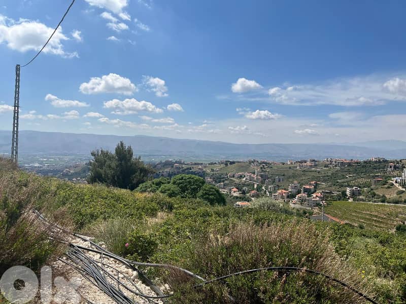zahle dhour land 1300 sqm for sale panoramic view #6615 2